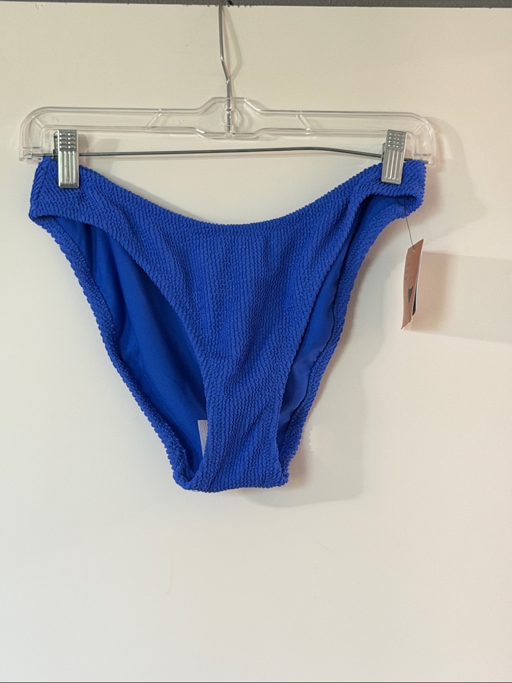 Shade & Shore Royal Blue Textured Bikini Bottom
